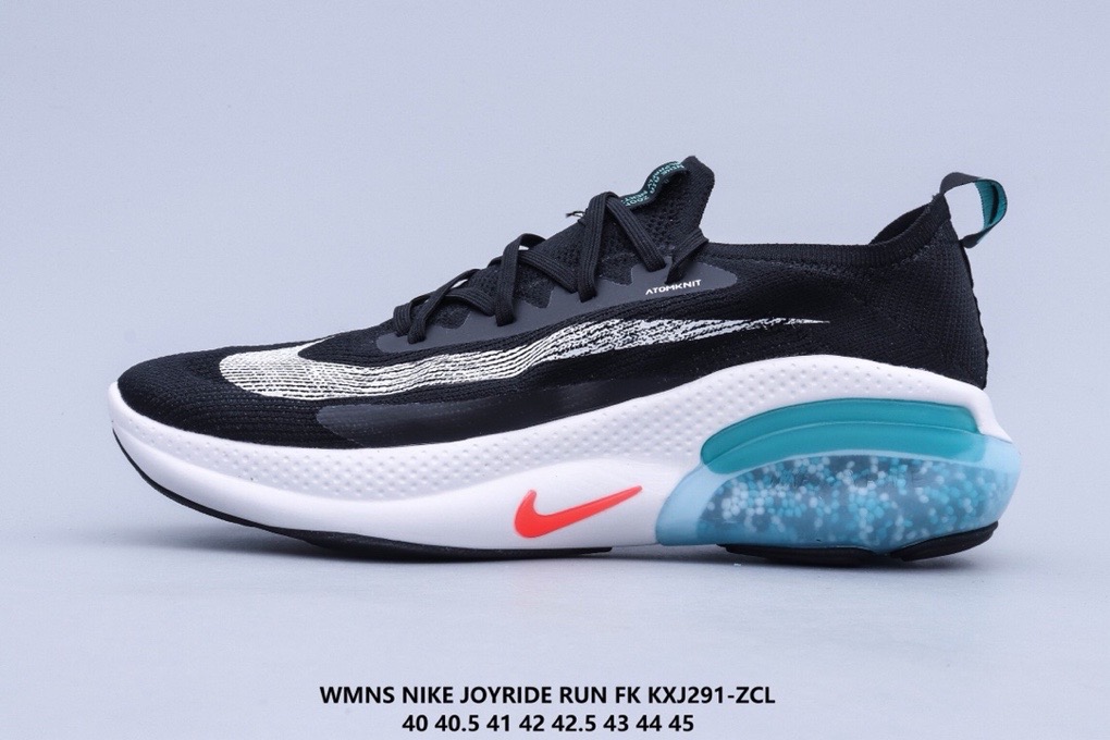 2020 Men Nike Joyride Run FK Black White Jade Running Shoes